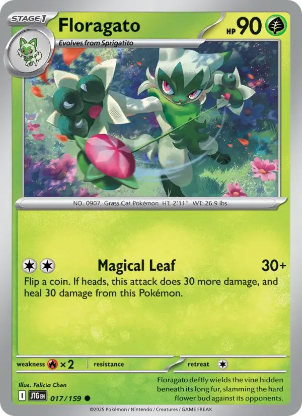 Floragato, Pokémon card