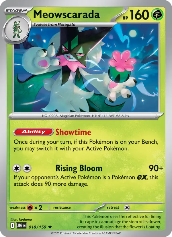 Meowscarada, Pokémon card