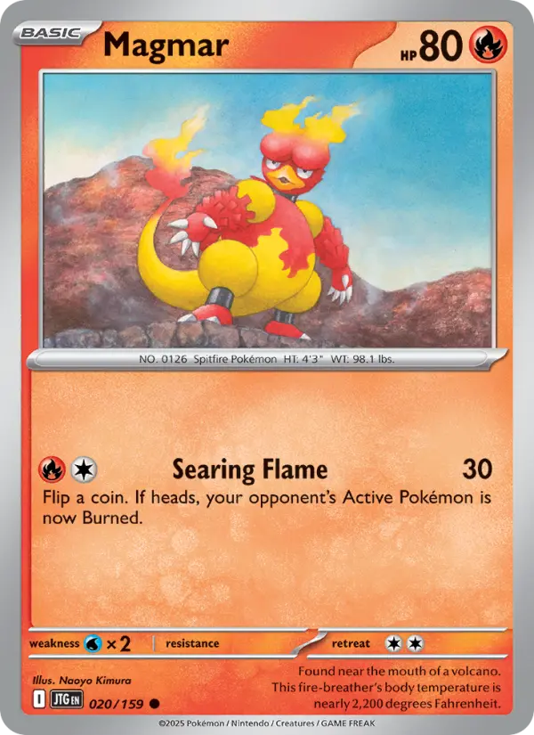 Magmar, Pokémon card