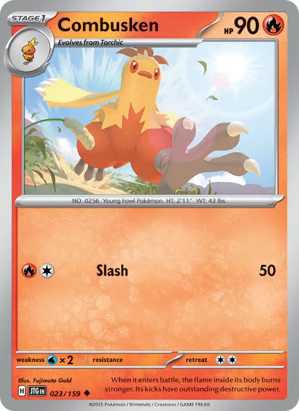 Combusken, Pokémon card
