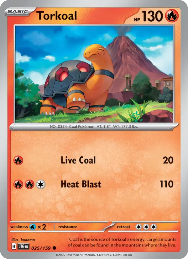 Torkoal, Pokémon card