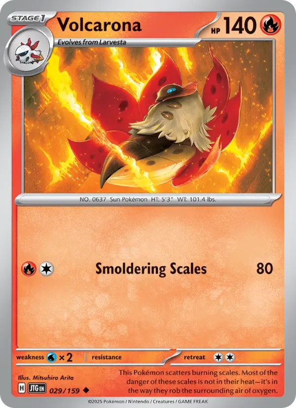 Volcarona, Pokémon card