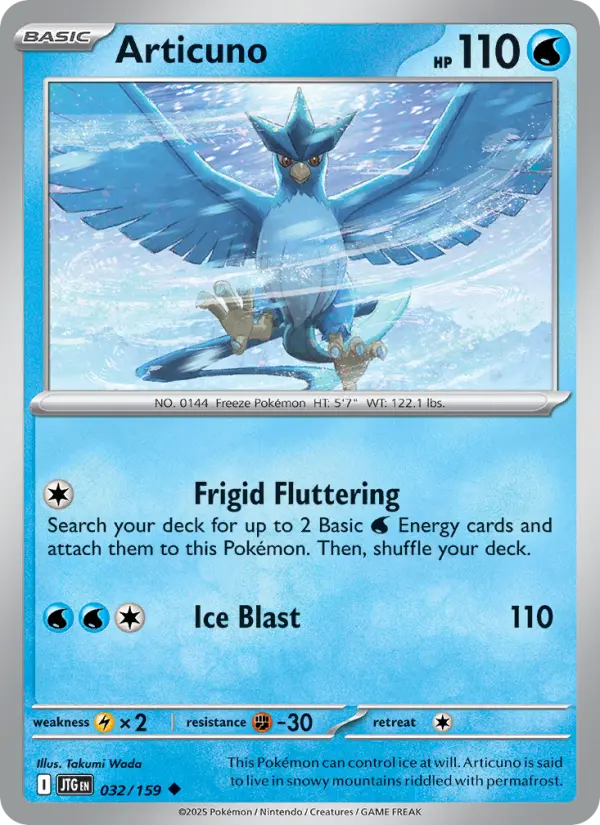 Articuno, Pokémon card