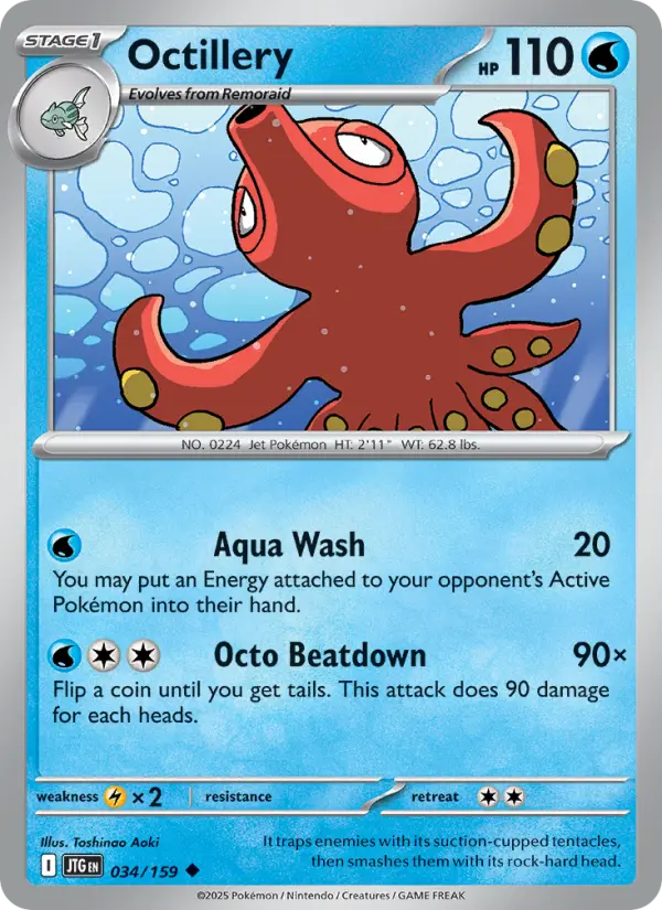 Octillery, Pokémon card