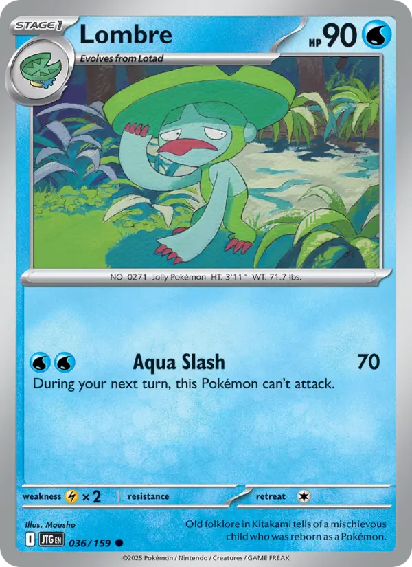 Lombre, Pokémon card