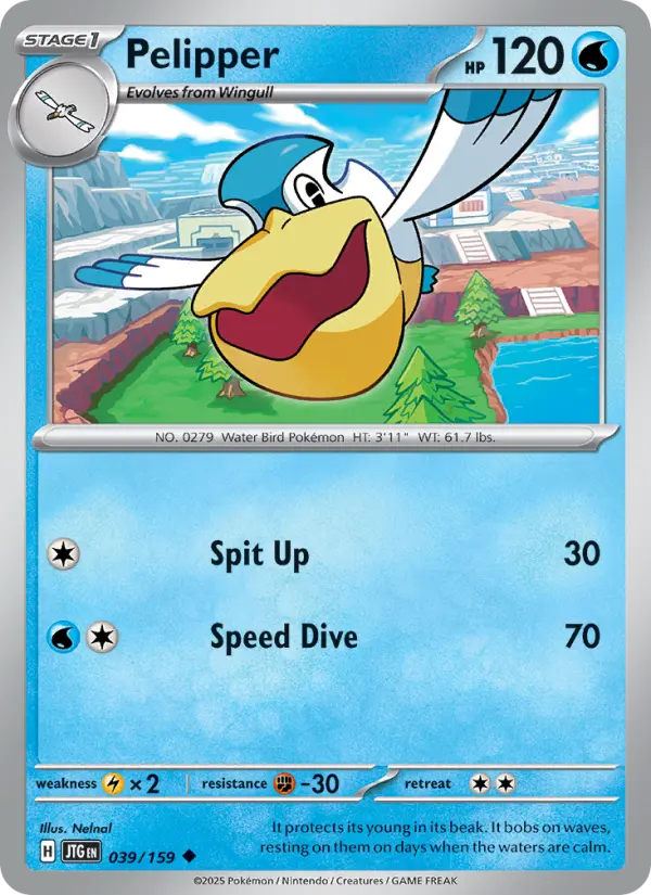 Pelipper, Pokémon card