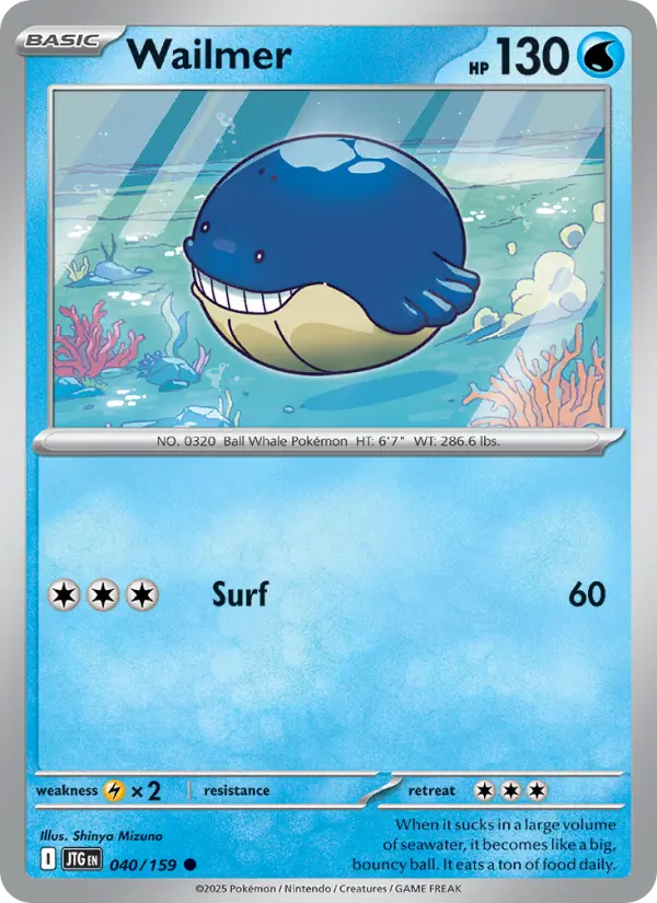 Wailmer, Pokémon card