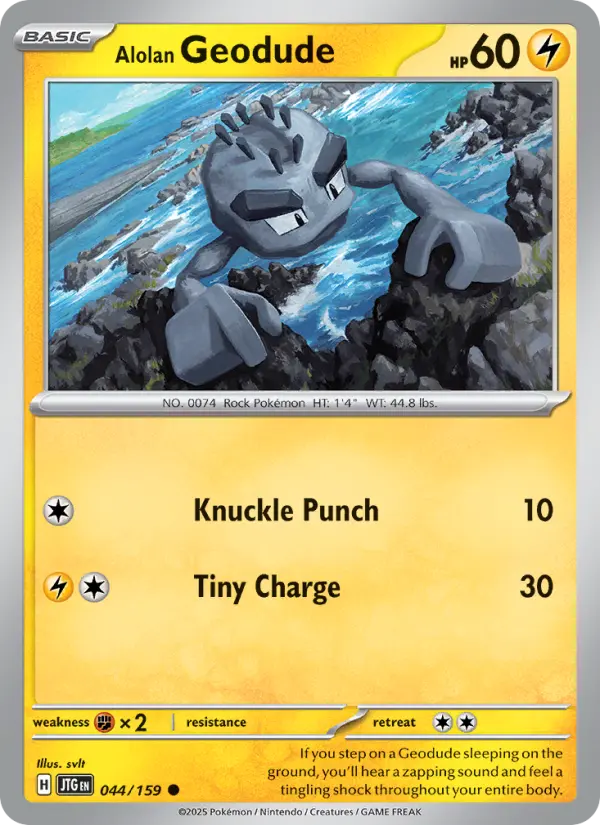 Alolan Geodude, Pokémon card