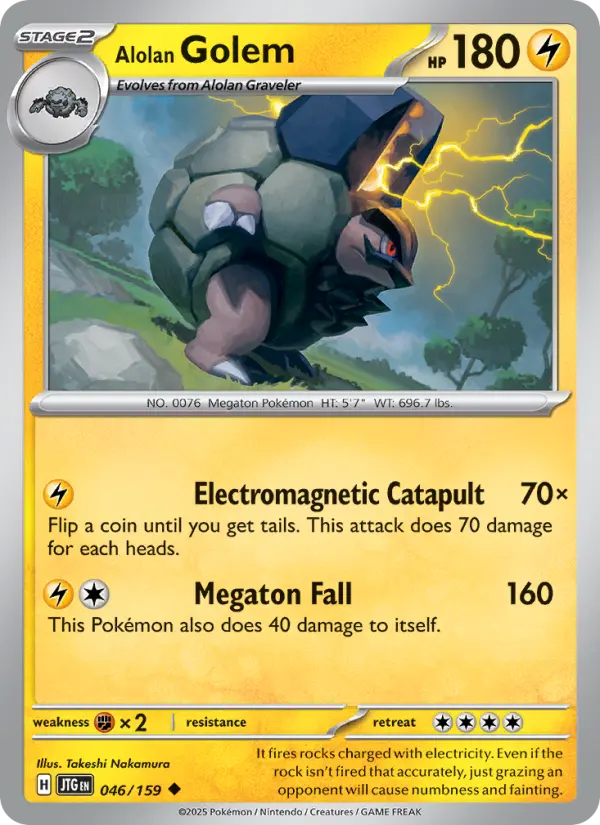 Alolan Golem, Pokémon card