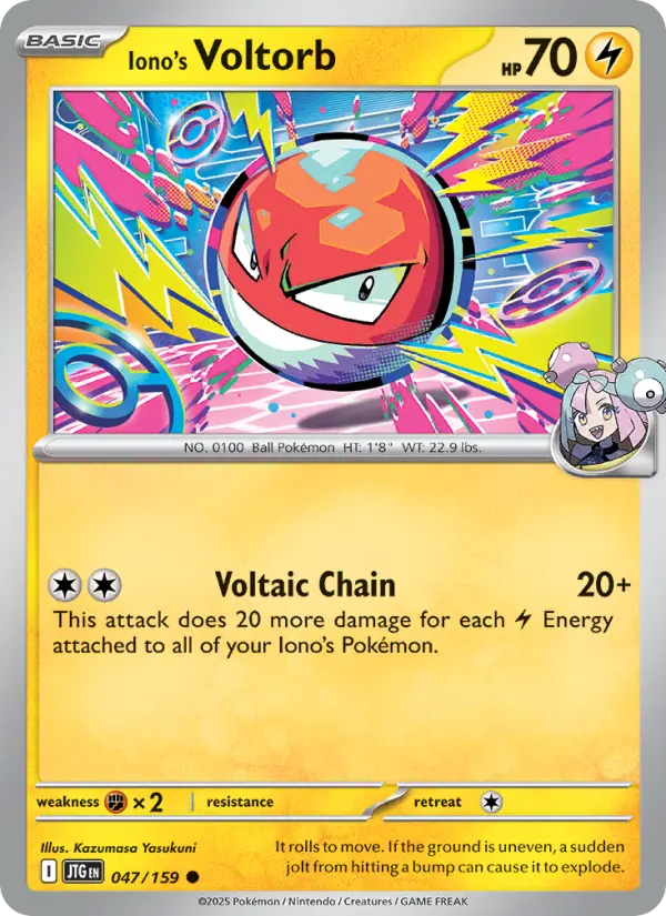 Iono's Voltorb, Pokémon card