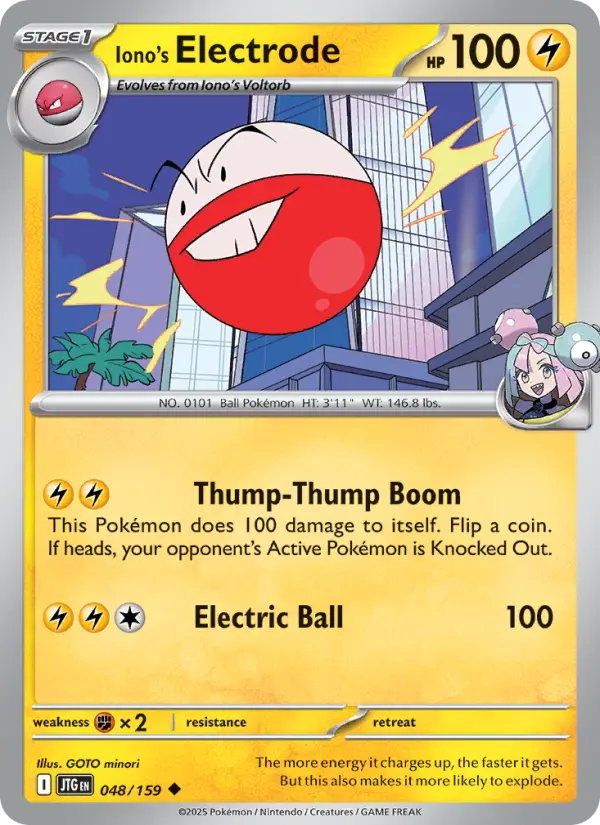 Iono's Electrode, Pokémon card