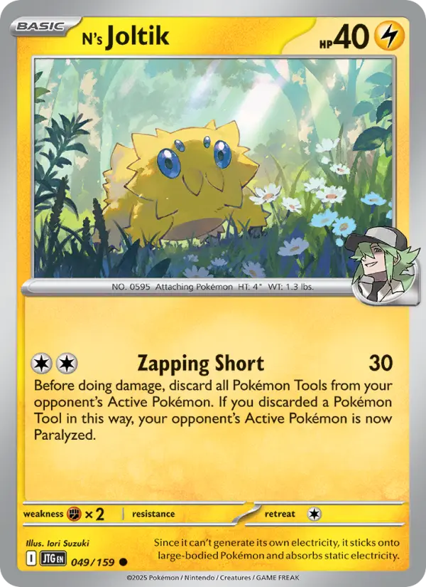 N's Joltik, Pokémon card