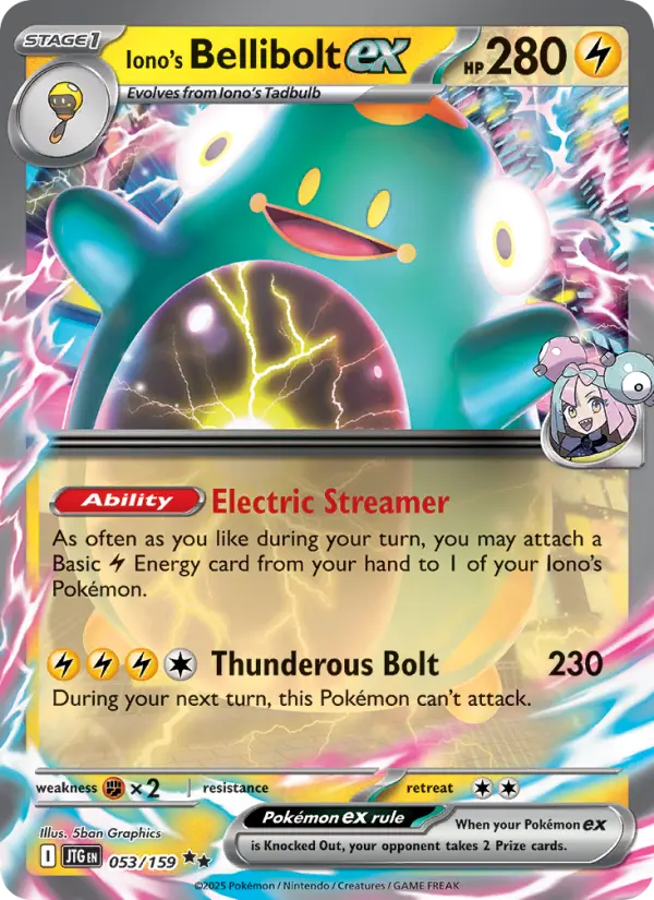 Iono's Bellibolt ex, Pokémon card