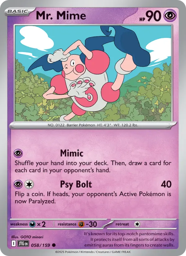 Mr. Mime, Pokémon card