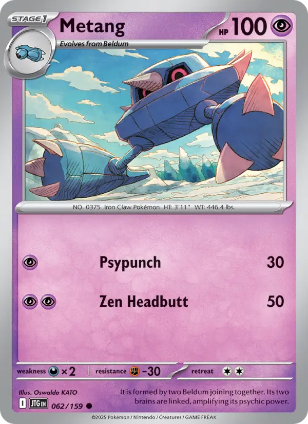 Metang, Pokémon card