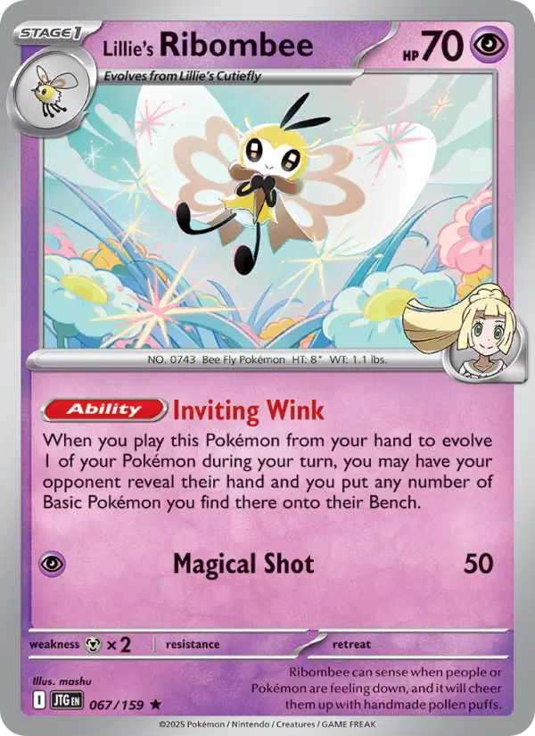 Lillie's Ribombee, Pokémon card