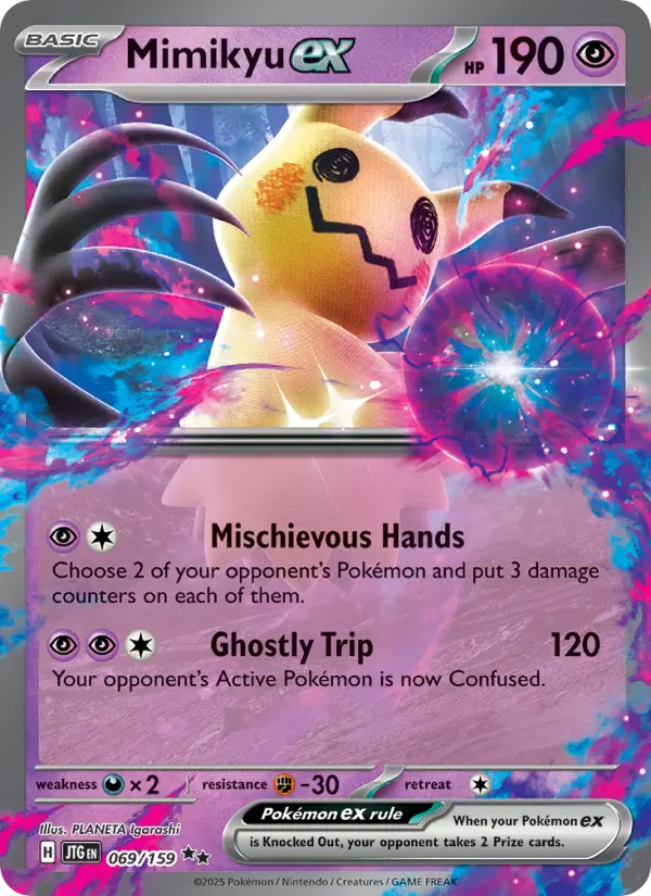 Mimikyu ex, Pokémon card