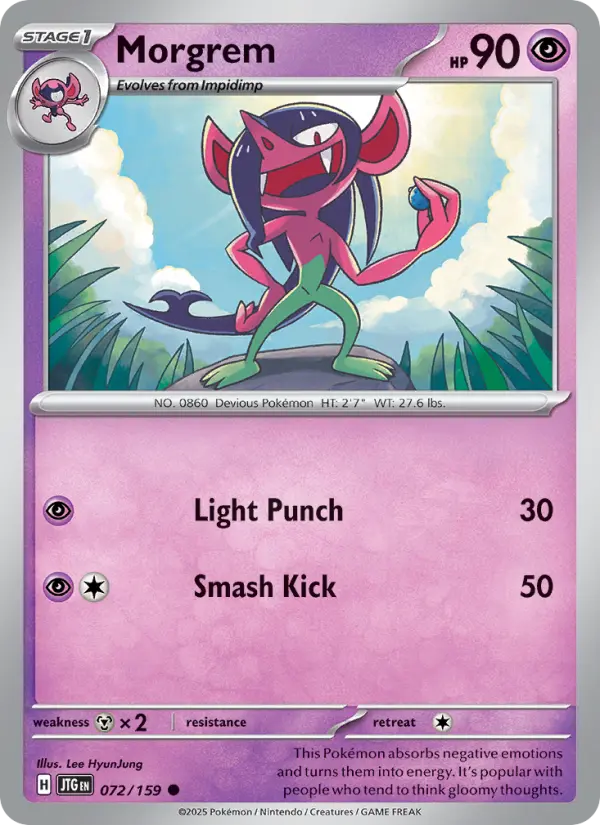 Morgrem, Pokémon card