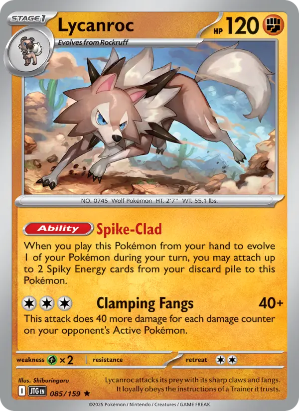 Lycanroc, Pokémon card