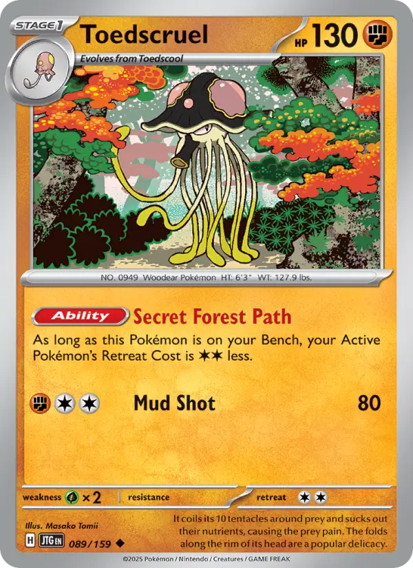 Toedscruel, Pokémon card