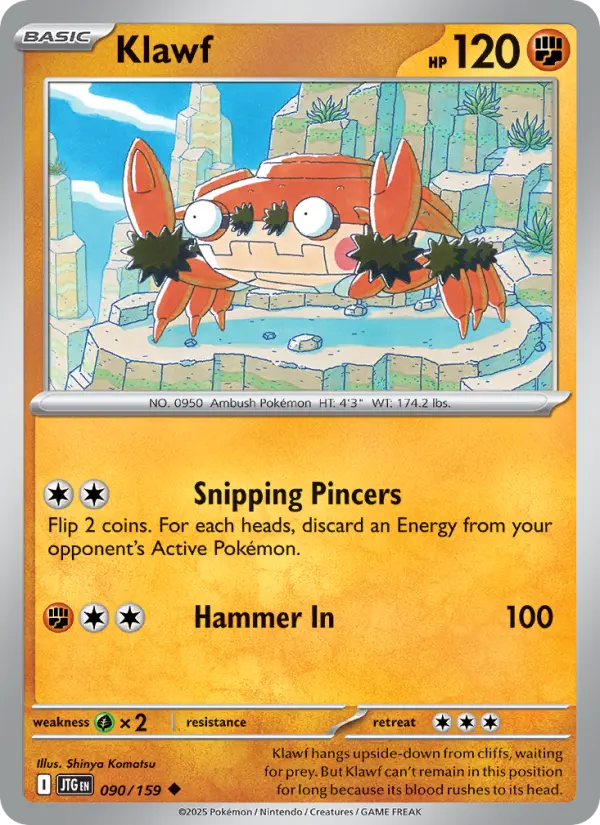 Klawf, Pokémon card