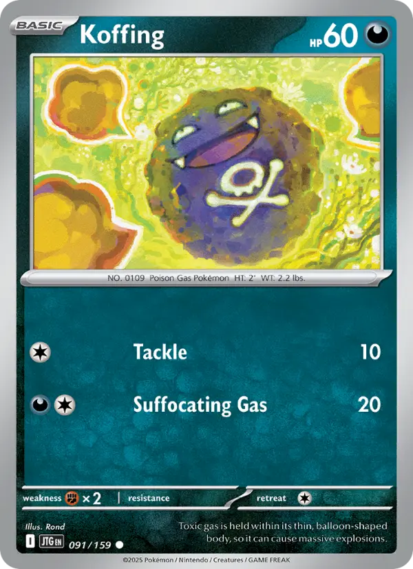 Koffing, Pokémon card