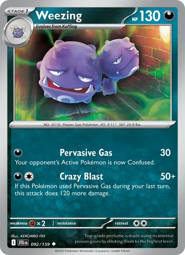 Weezing, Pokémon card