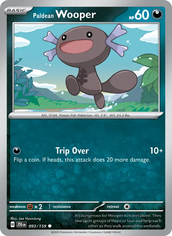 Paldean Wooper, Pokémon card