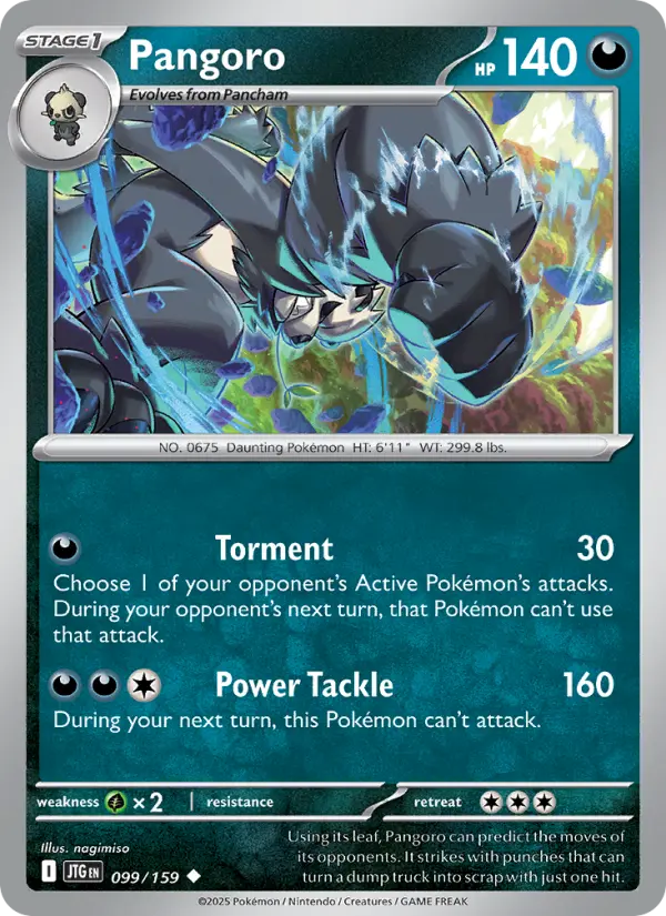 Pangoro, Pokémon card