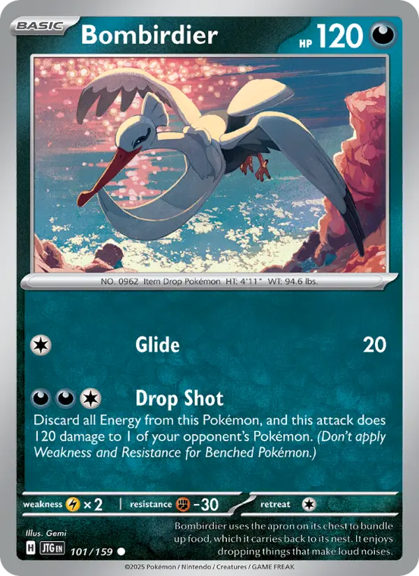 Bombirdier, Pokémon card
