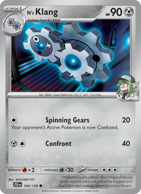 N's Klang, Pokémon card