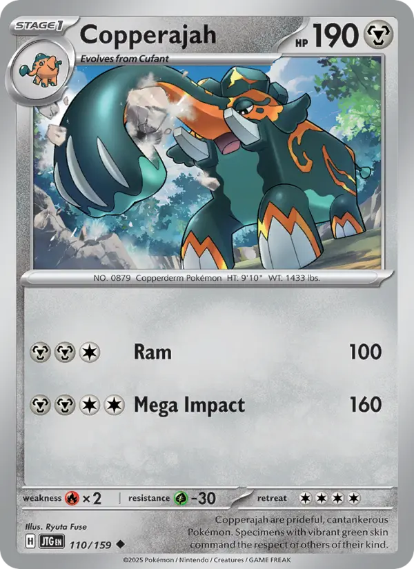Copperajah, Pokémon card