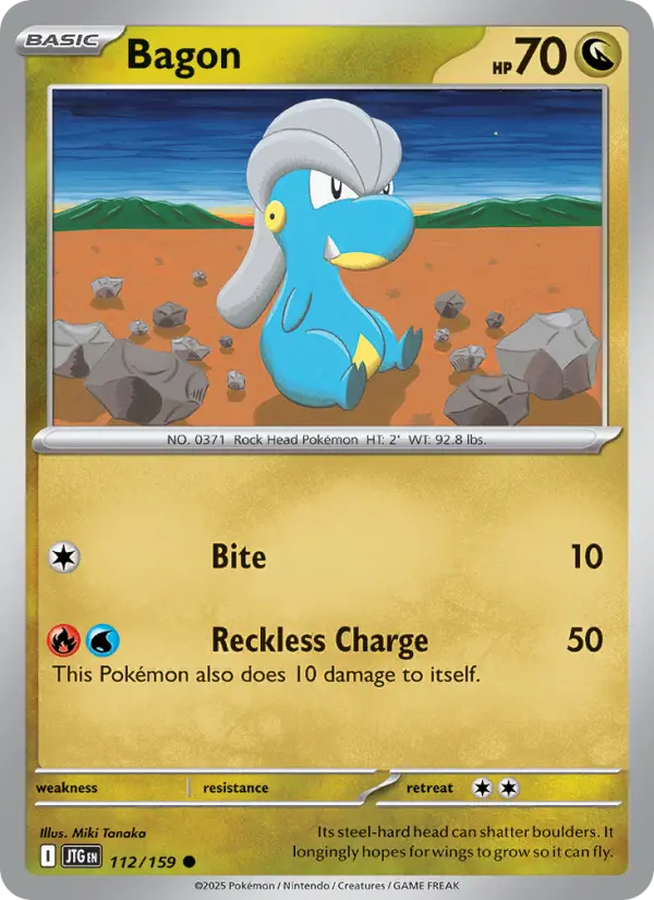 Bagon, Pokémon card
