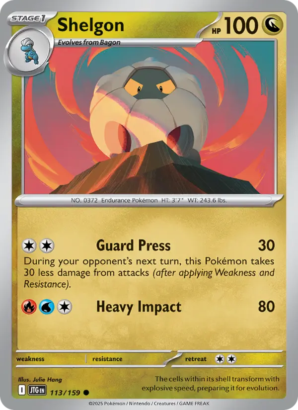Shelgon, Pokémon card