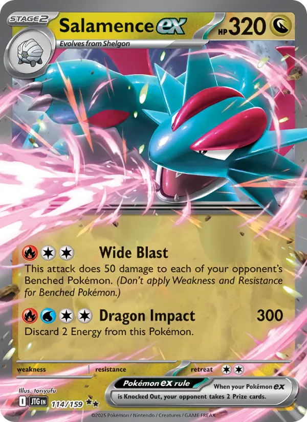 Salamence ex, Pokémon card