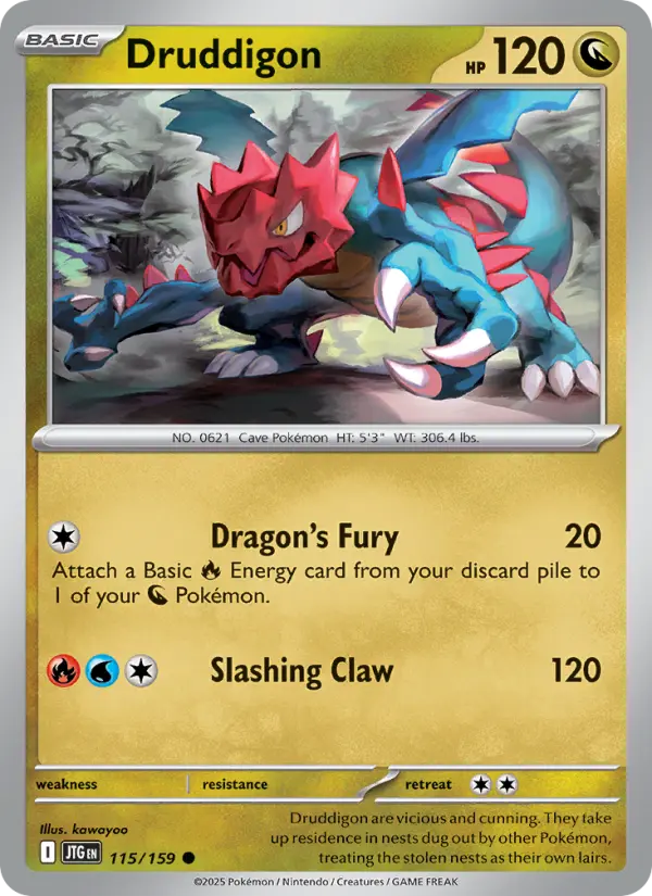 Druddigon, Pokémon card