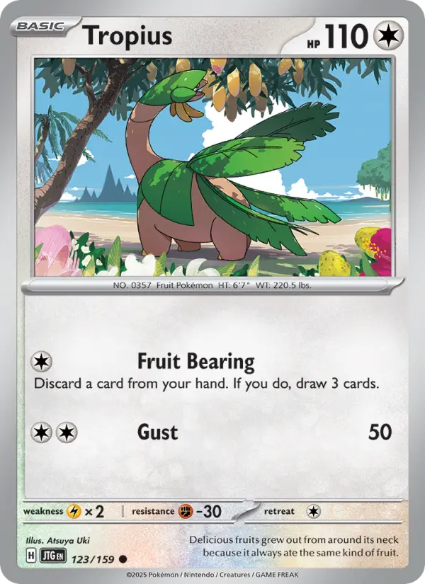 Tropius, Pokémon card