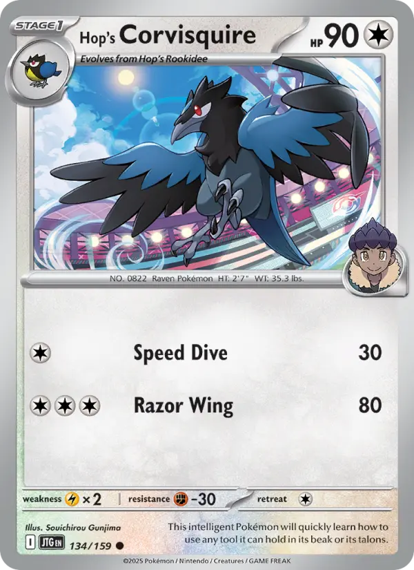 Hop's Corvisquire, Pokémon card