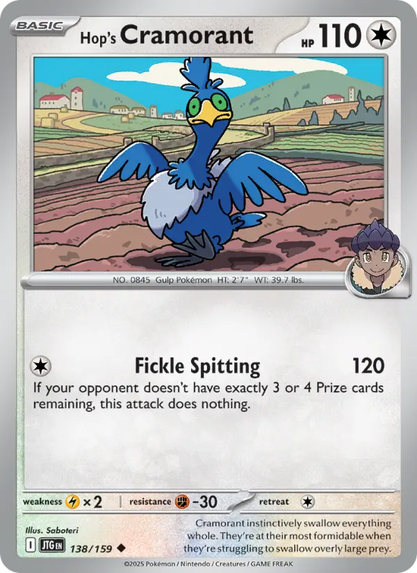 Hop's Cramorant, Pokémon card