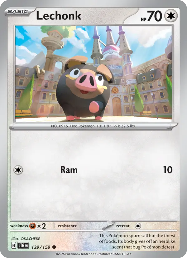 Lechonk, Pokémon card