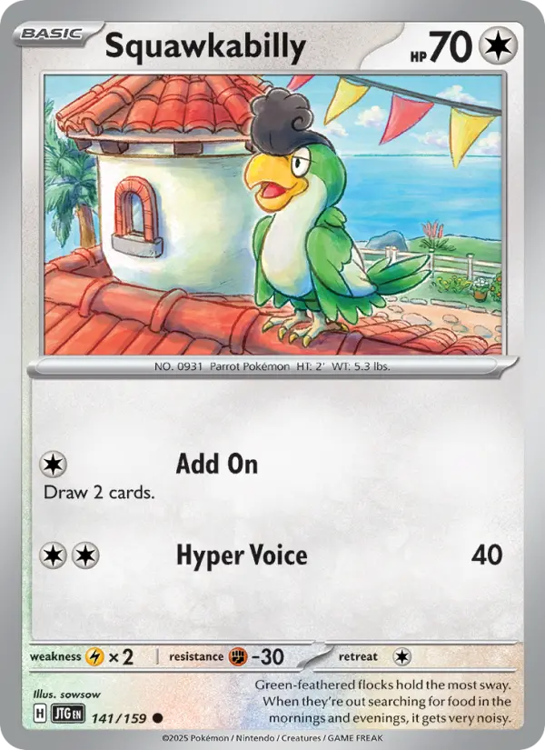 Squawkabilly, Pokémon card