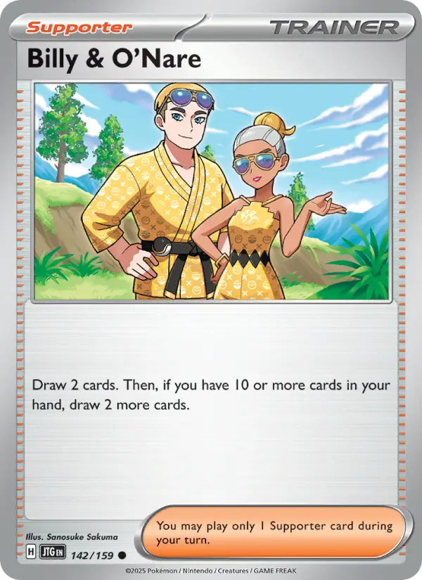Billy & O'Nare, Pokémon card