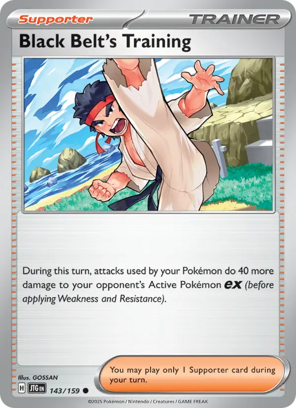 Black Belt's Training, Pokémon card