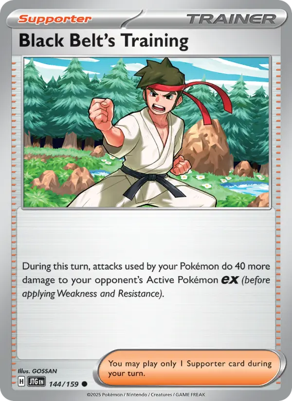 Black Belt's Training, Pokémon card