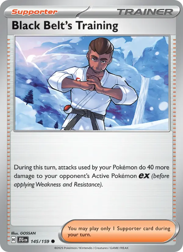 Black Belt's Training, Pokémon card