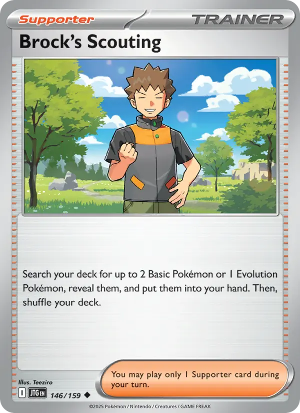 Brock's Scouting, Pokémon card