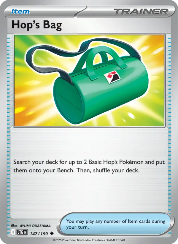 Hop's Bag, Pokémon card