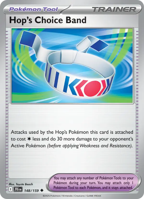 Hop's Choice Band, Pokémon card