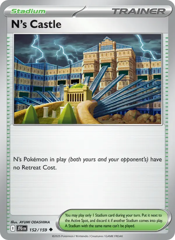 N's Castle, Pokémon card