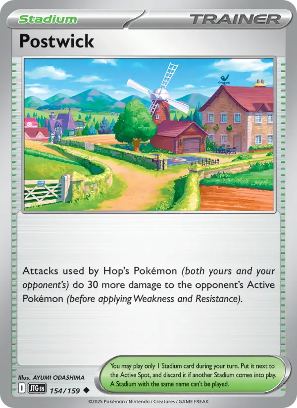 Postwick, Pokémon card